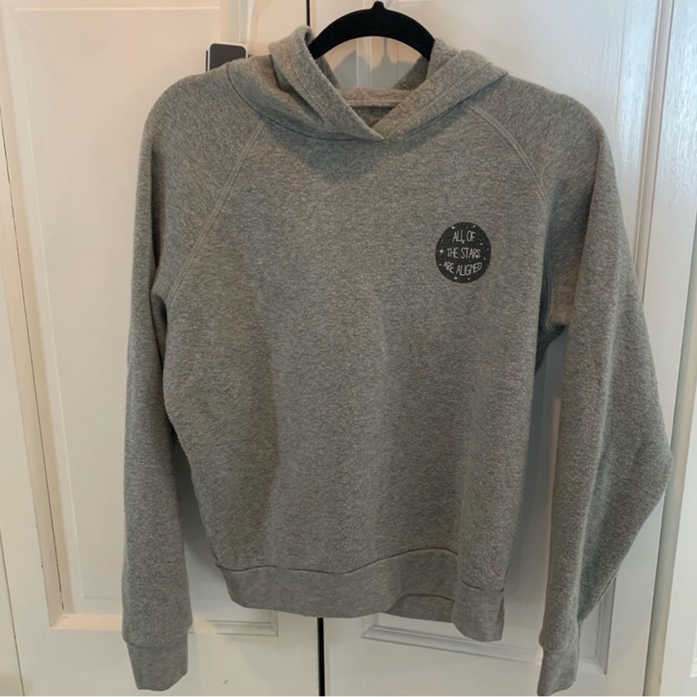 Cozy Gray Hoodie with Embroidered Detail